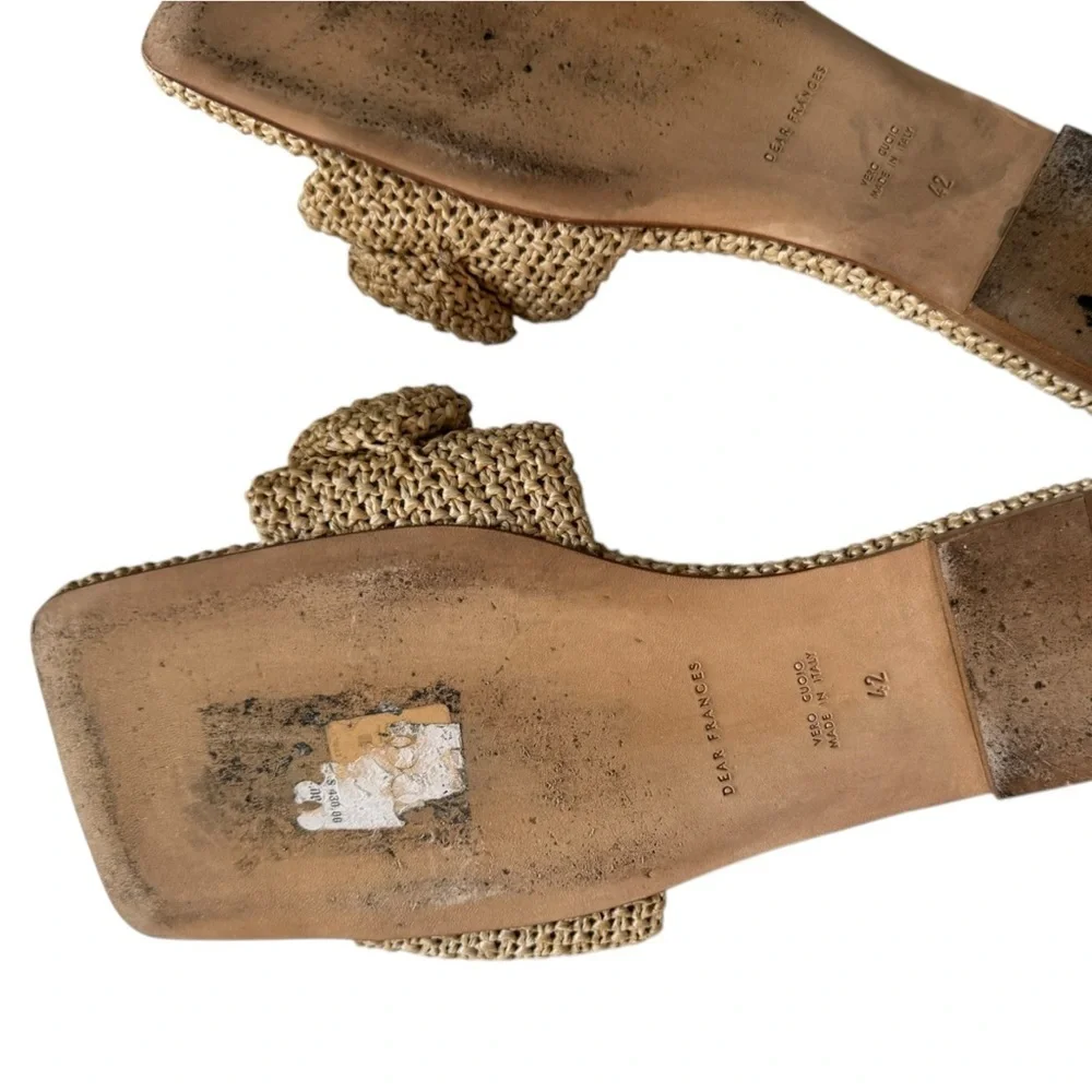 Dear Frances Knot‎ Slide Sandal Slides in Seagrass 42 11